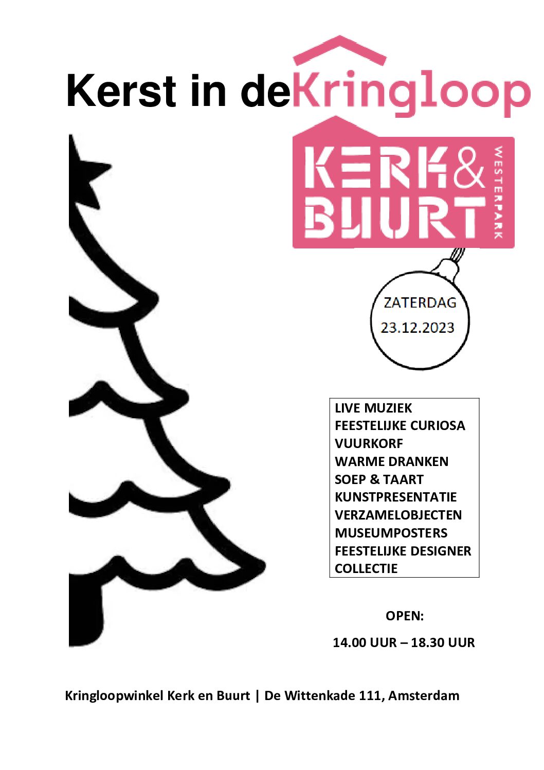 Kerst in de Kringloop zaterdag 23 december